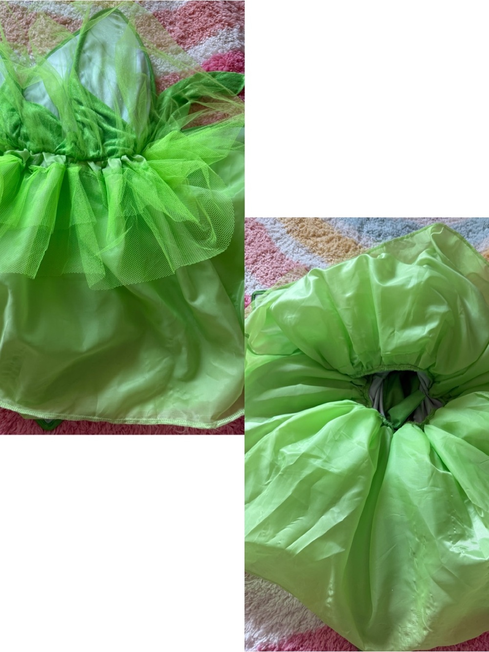 Disney Tinkerbell Green Fairy Costume with Iridescent Wings Small - Picture 8 of 14